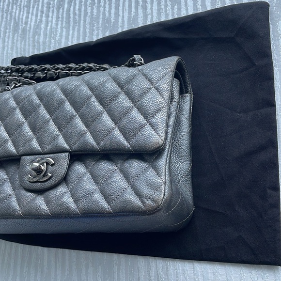 Chanel Classic Metallic Grey - Picture 3 of 13